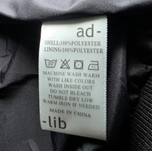 RARE ad lib Outerwear Collection Fleece Zip Up Retro Varsity Jacket Size Lg - Picture 6 of 10